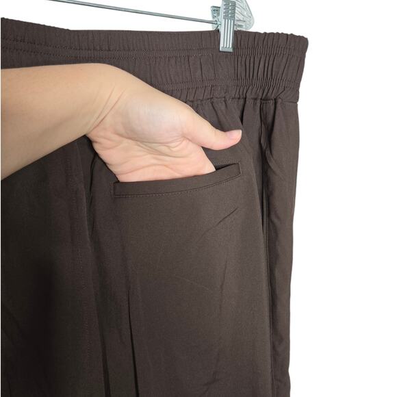 Old Navy Brown High-Waisted StretchTech Wide-Leg Pull-on Pants Women's XXL Tall - Picture 5 of 12